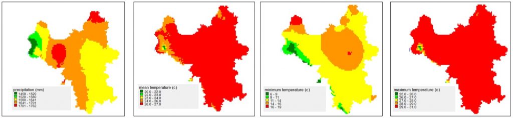 Figure 2. Climate projection for Hanoi for the year 2050.