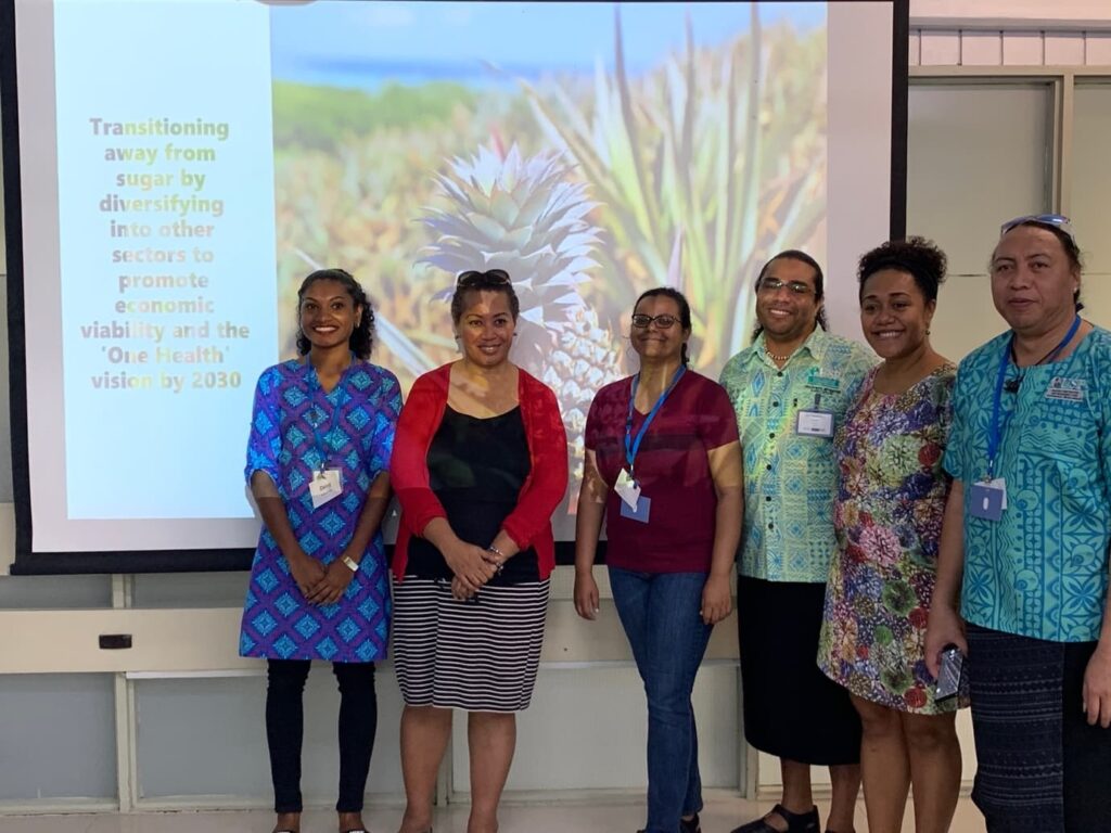 Figure 4. Workshop participants presented a summary of their group projects on the final day of the workshop. These presentations provided an opportunity to showcase newly acquired knowledge and skills to a real world, local food security challenge (Suva, Fiji).